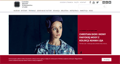Desktop Screenshot of muzeumwlokiennictwa.pl