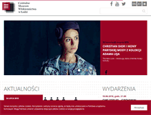 Tablet Screenshot of muzeumwlokiennictwa.pl
